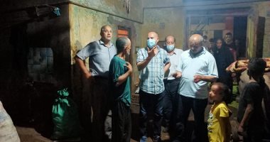 لجنة من هندسة طنطا تعاين منزل آيل للسقوط بالمحلة.. صور