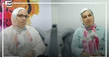 بنات الفوم.. ياسمين ونيفين أول بنتين فى مصر شكلوا مجسمات من الفوم "فيديو"