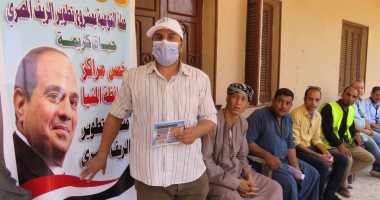 مياه المنيا: حملات للتوعية بالمبادرة الرئاسية "حياة كريمة" بمركز ملوى