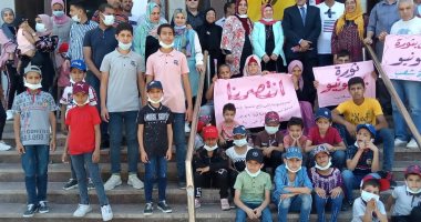 ذوو الاحتياجات الخاصة والأيتام يحتفلون بذكرى ثورة 30 يونيو بشمال سيناء