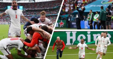 يورو 2020 .. إنجلترا بعد الخلاص من كابوس الألمان ما بين حلم انتزاع أول لقب في كاس الأمم الأوروبية وبين تطلع أوكرانيا للمفاجأة.. ساوثجيت : تعلمان من درس المونديال المؤلم..شيفتشينكو: لا نشعر بالخوف من الأسود 
