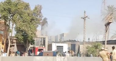 السيطرة على حريق بمخزن قطن فى الواسطى ببنى سويف.. لايف