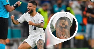 يورو 2020.. مارادونا يظهر فى احتفال إنسينى بهدفه الرائع فى شباك بلجيكا