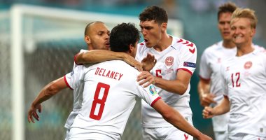 الدنمارك تتفوق على التشيك بثنائية فى الشوط الأول بـ يورو 2020.. فيديو