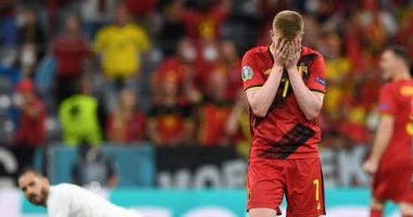 يورو 2020.. دى بروين: أشعر بخيبة أمل كبيرة ومشاركتى أمام إيطاليا معجزة