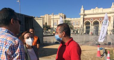 نائب محافظ الإسكندرية تتابع معدلات الإنجاز بمشروع تطوير وتخطيط ميدان محطة مصر