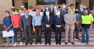 وزير الطيران المدنى يتفقد مقر الوزارة فى العاصمة الإدارية الجديدة.. صور
