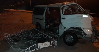 إصابة 14 شخصا فى حادث تصادم سيارة ميكروباص بأخرى ملاكى فى الدقهلية