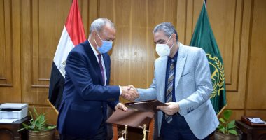 بروتوكول تعاون لإقامة محطة صرف عام بمنطقة الشروق الصناعية بمدينة الخانكة