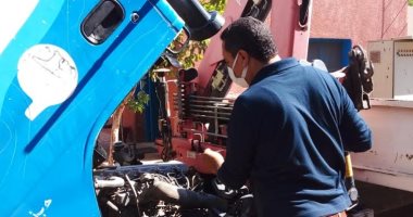 مياه سوهاج تجرى أعمال الصيانة الشاملة لجميع المعدات