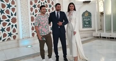 هاجر أحمد تحتفل بعقد قرانها بحضور حمادة هلال وعمرو جمال.. صور