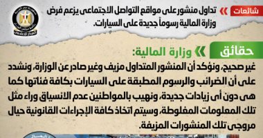 المالية: الضرائب والرسوم المطبقة على السيارات كما هى دون زيادات جديدة