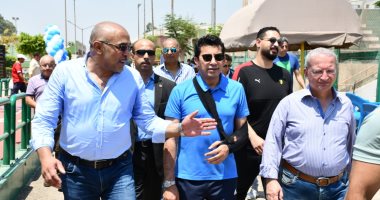 وزير الرياضة ومحافظ القاهرة يفتتحان جراج ومضمار نادى الزهور