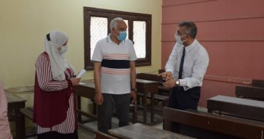 محافظ الجيزة يتابع استعدادات المدارس لامتحانات الثانويه العامة.. صور