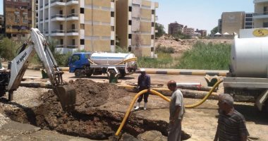 محافظ أسوان يحيل المسئولين عن تكرار كسور خط طرد محطة الكرور للنيابة العامة