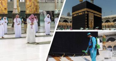 "المملكة" تشرف على الانتهاء من استعدادات الحج.. تجهيز المساجد فى المشاعر المقدسة والمواقيت.. ووضع مسارات لحركة الحجاج تضمن عدم التداخل وتكثيف عمليات التعقيم.. والسعودية تدعو إلى تحرى رؤية هلال ذى الحجة غدا