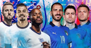 الفرصة الأخيرة لنجوم نهائي يورو 2020 للالتحاق بـ7 ملوك للهاتريك.. إنفوجراف