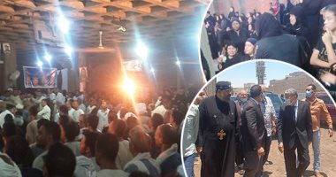 تشييع جنازة 4 مصريين لقوا مصرعهم فى "حرائق قبرص".. المئات من أهالى المنيا يحضرون قداس الوداع الأخير.. والمحافظ يقدم واجب العزاء للأسر الضحايا.. وأهالى القرية: خرجوا للقمة العيش وعادوا جثامين.. فيديو وصور