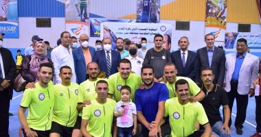 فريق جامعة بنى سويف يحصد لقب كأس الدكتور منصور حسن .. فيديو وصور