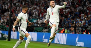 إنجلترا تتفوق على إيطاليا بهدف تاريخى فى الشوط الأول بنهائى اليورو.. فيديو