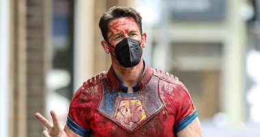 شاهد جون سينا ​​ملطخ بالدماء أثناء تصويره فيلم  The Suicide Squad 