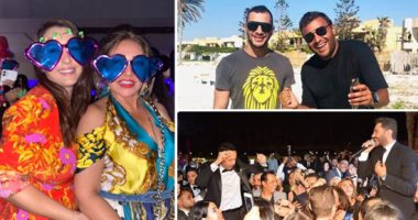 ايه الى شاغل بالك يا نجم.. رامي صبري يعلن وفاة شقيقة كريم.. ليلي علوي بنظارات القلوب في الساحل.. آسر ياسبن ضابط مباحث لأول مرة في "الثمانية".. تامر حسني يحيى حفلاً في أبو ظبي.. وأنغام فى السعودية.. صور