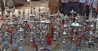 محافظة الجيزة تضبط 500 شيشة بالهرم والعجوزة وشمال والوراق وأوسيم والصف