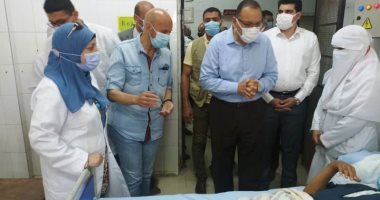 محافظ الشرقية يتفقد أعمال تطوير قسم الكلى الصناعى بمستشفى أبو كبير المركزى