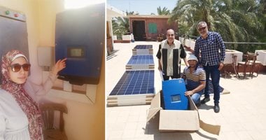 أول نقابة تعمل بالطاقة الشمسية.. "المهندسين" بالوادى الجديد نفذت محطتها بـ 200 ألف جنيه.. تحقق فائضا تبيعه لشركة الكهرباء.. نقيب المهندسين: قدمنا رؤية لتشغيل 35 مسجدا بالطاقة الشمسية.. صور وفيديو