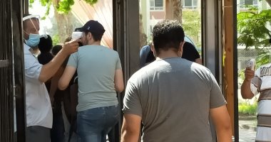 إجراءات احترازية قبل دخول طلاب الثانوية العامة اللجان بالمحلة.. لايف وصور