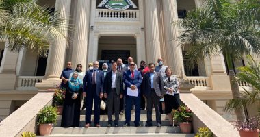 الجيزاوى يستقبل وفد وحدة إدارة المشروعات بوزارة التعليم العالى