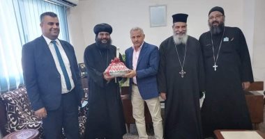 وفد كنسى يزور القوى العاملة بالغردقة للتهنئة بعيد الأضحى المبارك
