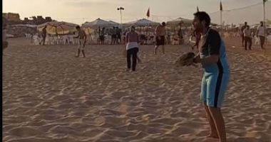 الأول من نوعه.. افتتاح ملعب "راكيت " بشاطئ إسحاق حلمى بالأسكندرية..  أقيم بأقدم منطقة بالمحافظة.. خطة لجذب المصطافين من جميع محافظات مصر.. و"السياحة والمصايف" تتعهد بالتوسع فى الألعاب الشاطئية.. صور وفيديو