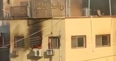 حريق بمجلس مدينة دكرنس بالدقهلية وسيارات الدفاع المدني تحاول السيطرة