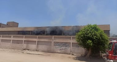 اخماد حريق بمطبعة شارع الهرم دون إصابات