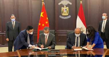 وزير الخارجية يوقع مع نظيره الصينى اتفاق إنشاء لجنة التعاون الحكومية المشتركة