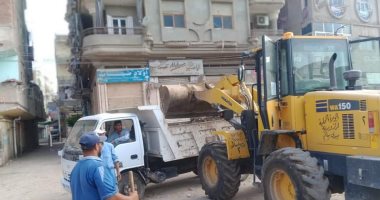 حملات نظافة وتجميل ورصف طرق وتطهير وتعقيم وتبطين ترع بكفر الشيخ.. صور