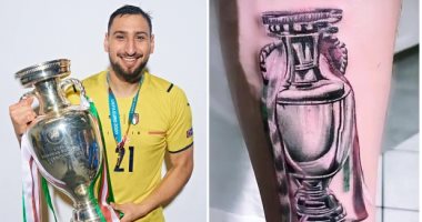 دوناروما يخلد الفوز بلقب اليورو مع منتخب إيطاليا بوشم على ذراعه