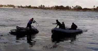 انتشال جثة عامل أحذية لقى مصرعه غرقا بترعة الإسماعيلية في الخانكة