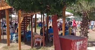 العيد فرحة .. إقبال كبير من المواطنين على الحدائق والمتنزهات بكفر الشيخ.. لايف