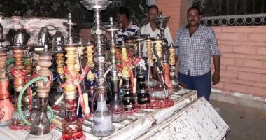 رفع الإشغالات المخالفة بالشوارع الرئيسية ومصادرة 45 شيشة بالشرقية