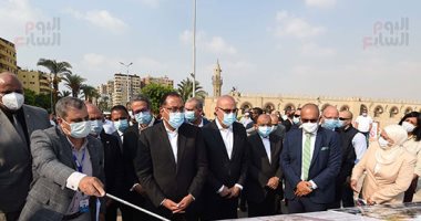 أخبار مصر.. رئيس الوزراء يتابع أعمال تطوير الساحة المحيطة بمسجد عمرو بن العاص  