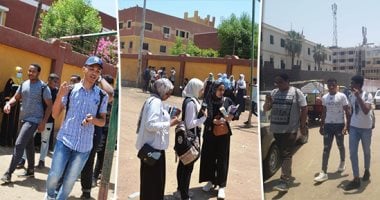 طلاب الثانوية العامة بالمحافظات عن امتحان "الديناميكا": الأسئلة صعبة وبعضها معقد وعايزه نيوتن يحلها.. ونسبة حضور الطلاب 99% بكفر الشيخ.. وإصابة مراقبة بحالة إعياء فى الشرقية