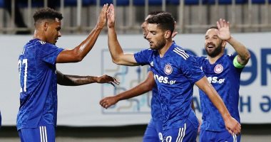 أولمبياكوس يتفوق على نيفتشي1-0 فى شوط أول بـ دورى أبطال أوروبا.. فيديو