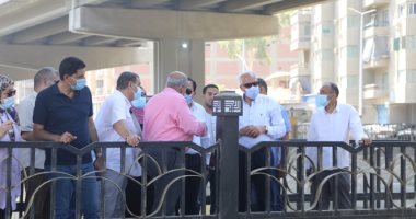 محافظ الجيزة يوجه بسرعة إنشاء كبارى المشاة والسيارات على ترعة المريوطية