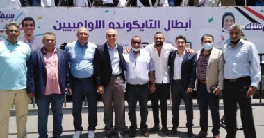 مجلس الصيد يستقبل هداية ملاك وسيف عيسي في مطار القاهرة..صور