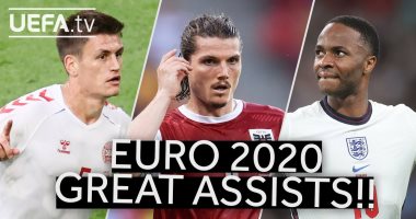 شاهد.. أبرز "أسيستات" اللاعبين في يورو 2020