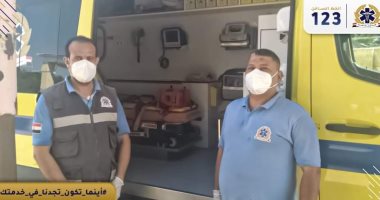 أول حالة ولادة طبيعية داخل سيارة إسعاف بالفيوم وإطلاق اسم المسعف على المولود