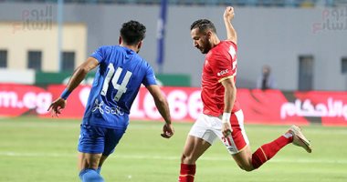 انطلاق مباراة الأهلي وأسوان بإستاد بتروسبورت فى الدوري المصري.. صور