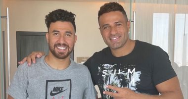 محمد نور يصادف تريزيجيه داخل جيم فى الأردن: هنتمرن تمرينه خطيرة.. فيديو